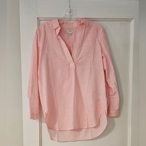 J. Crew Pink Linen.Tunic